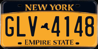 NY license plate GLV4148