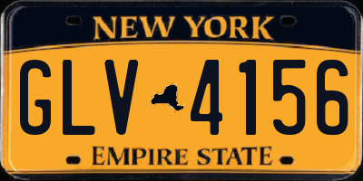 NY license plate GLV4156