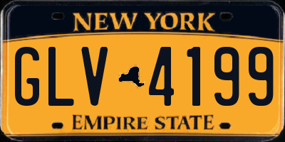 NY license plate GLV4199