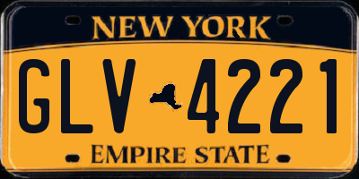 NY license plate GLV4221