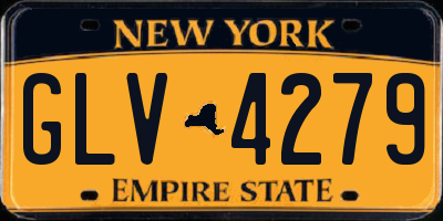 NY license plate GLV4279