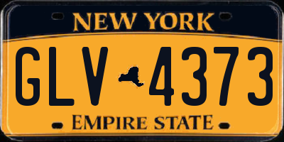 NY license plate GLV4373