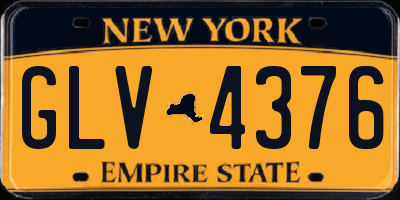 NY license plate GLV4376
