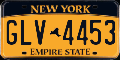 NY license plate GLV4453
