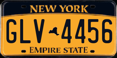 NY license plate GLV4456