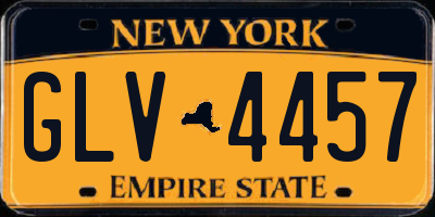 NY license plate GLV4457