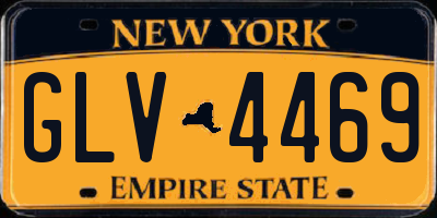 NY license plate GLV4469