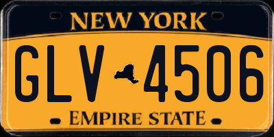 NY license plate GLV4506