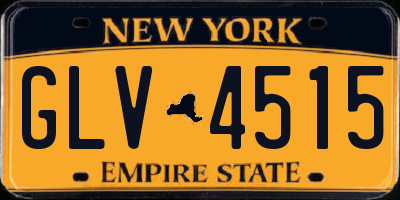 NY license plate GLV4515