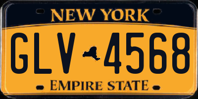 NY license plate GLV4568