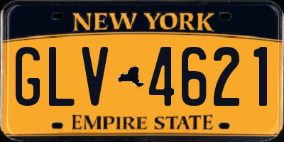 NY license plate GLV4621