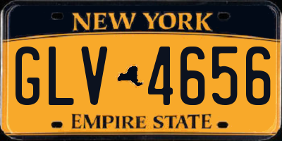 NY license plate GLV4656