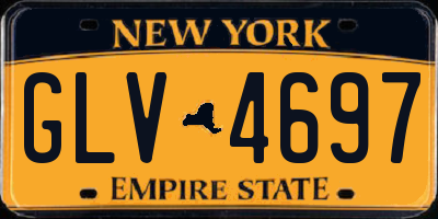 NY license plate GLV4697