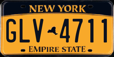 NY license plate GLV4711