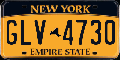 NY license plate GLV4730