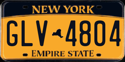 NY license plate GLV4804
