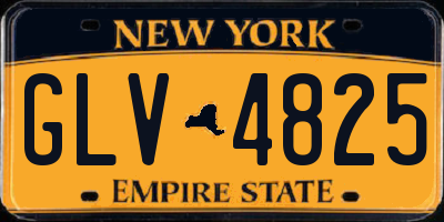 NY license plate GLV4825