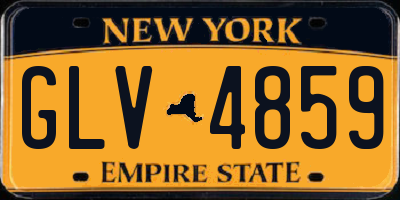 NY license plate GLV4859