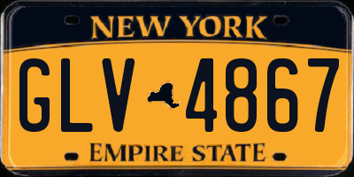 NY license plate GLV4867