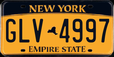 NY license plate GLV4997