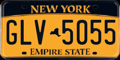 NY license plate GLV5055