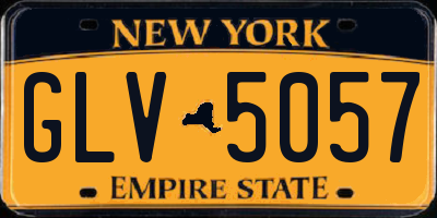 NY license plate GLV5057