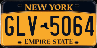 NY license plate GLV5064