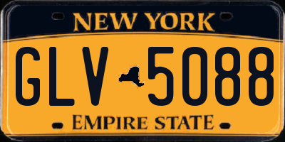 NY license plate GLV5088