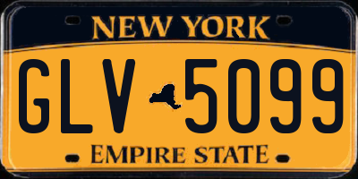 NY license plate GLV5099