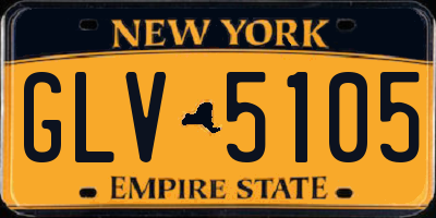 NY license plate GLV5105