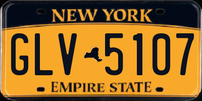 NY license plate GLV5107