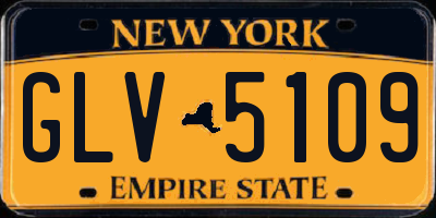 NY license plate GLV5109