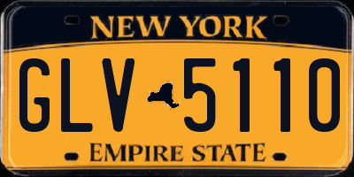 NY license plate GLV5110