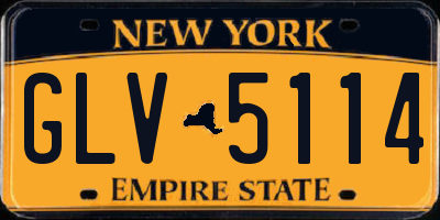 NY license plate GLV5114
