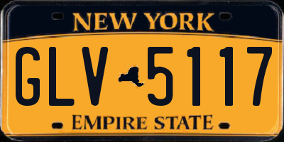 NY license plate GLV5117