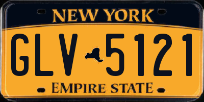 NY license plate GLV5121