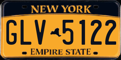 NY license plate GLV5122