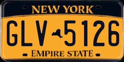 NY license plate GLV5126