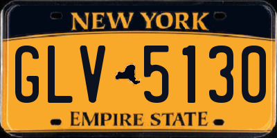 NY license plate GLV5130