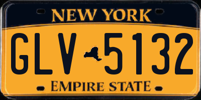 NY license plate GLV5132