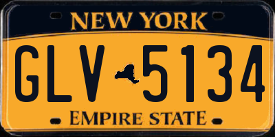 NY license plate GLV5134