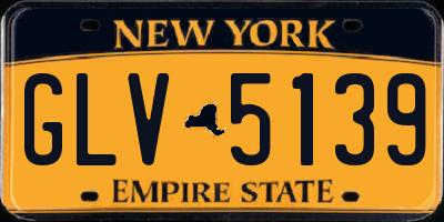 NY license plate GLV5139