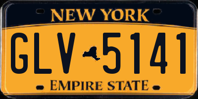 NY license plate GLV5141