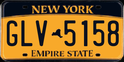NY license plate GLV5158