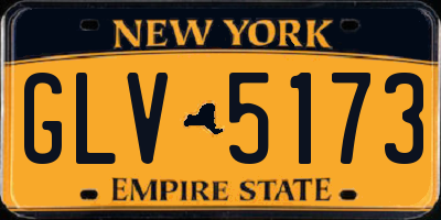 NY license plate GLV5173