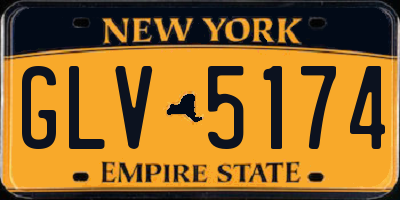 NY license plate GLV5174