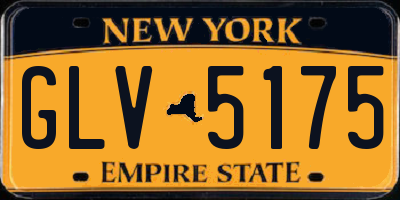 NY license plate GLV5175