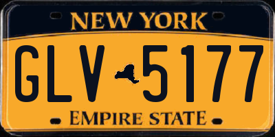 NY license plate GLV5177