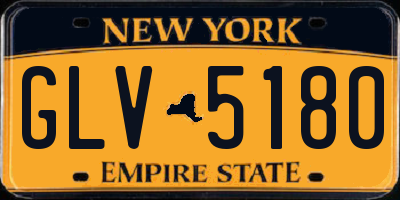 NY license plate GLV5180