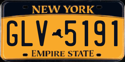 NY license plate GLV5191